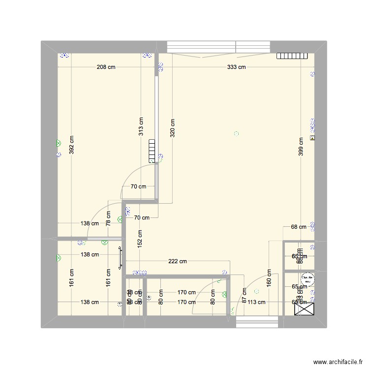 PLAN ELECTRIQUE CHARENTON. Plan de 7 pièces et 30 m2