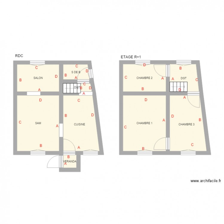 DESSAUGE. Plan de 0 pièce et 0 m2