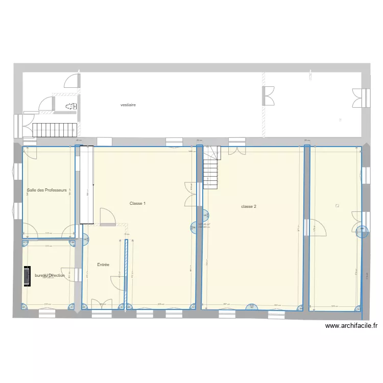 presbytere 2v2. Plan de 