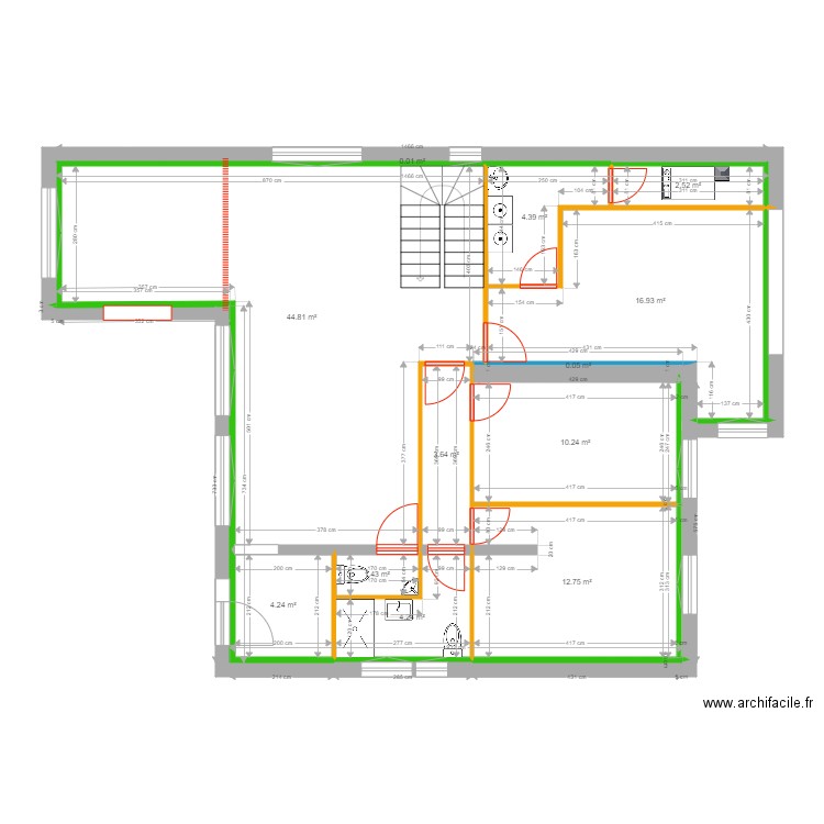 Drujon Projet RDC. Plan de 0 pièce et 0 m2