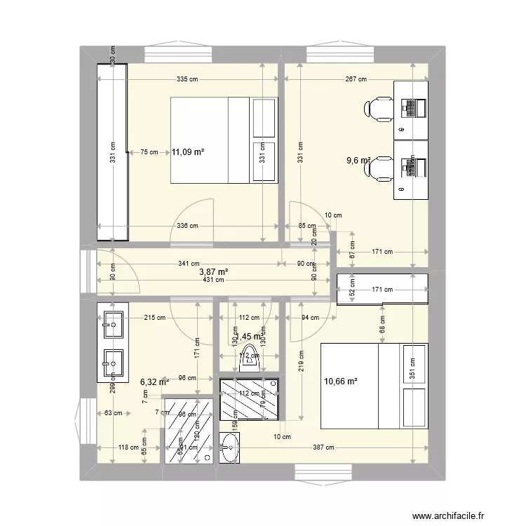 32RDS CHAMBRES V3. Plan de 
