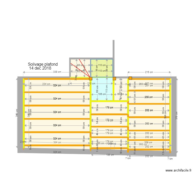 grange 10 décembre V3 solivage plafond 14 dec. Plan de 0 pièce et 0 m2