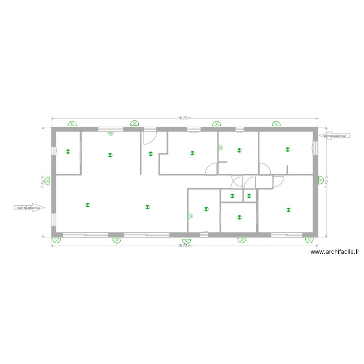 plan maison sans garage elec. Plan de 0 pièce et 0 m2