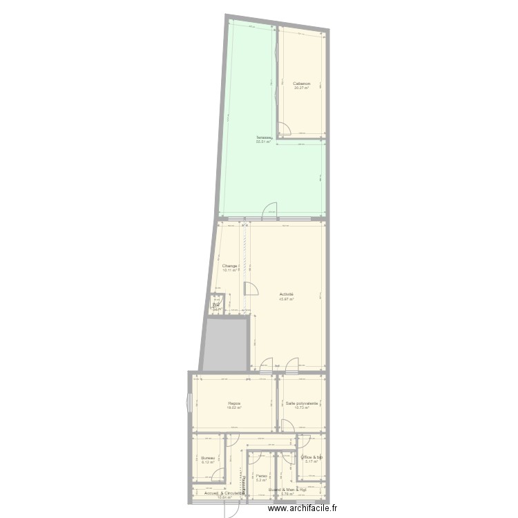 5 Leclerc La Ferte Alais PROJET GD. Plan de 0 pièce et 0 m2