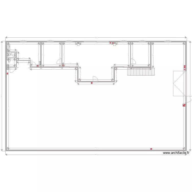 local avant travaux. Plan de 