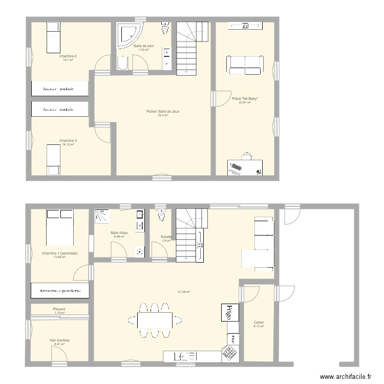 maison 3. Plan de 0 pièce et 0 m2