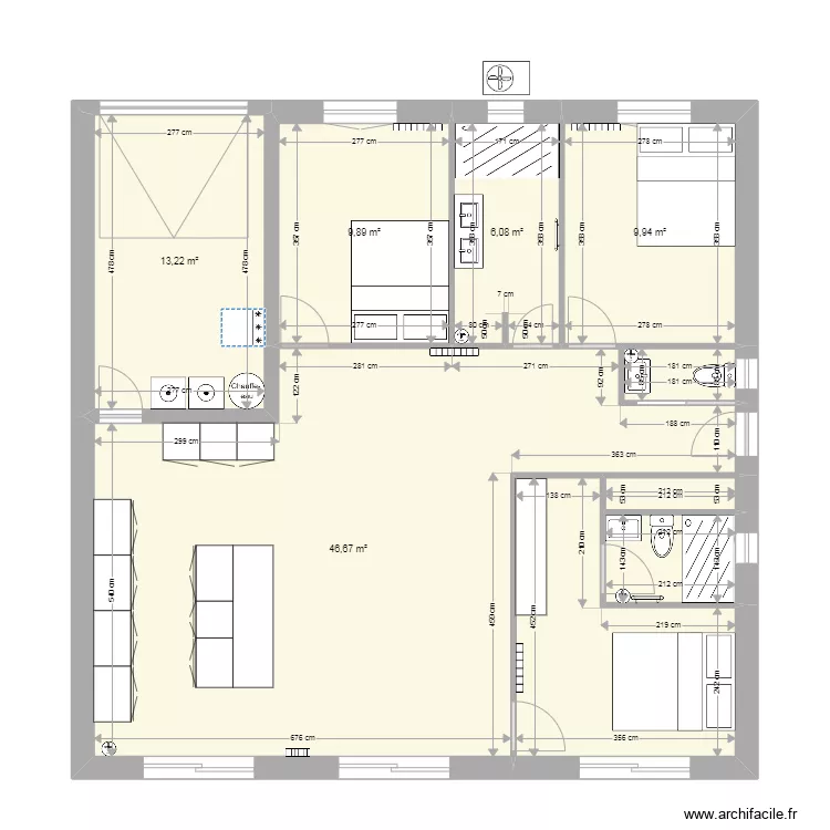 Maison rev2. Plan de 