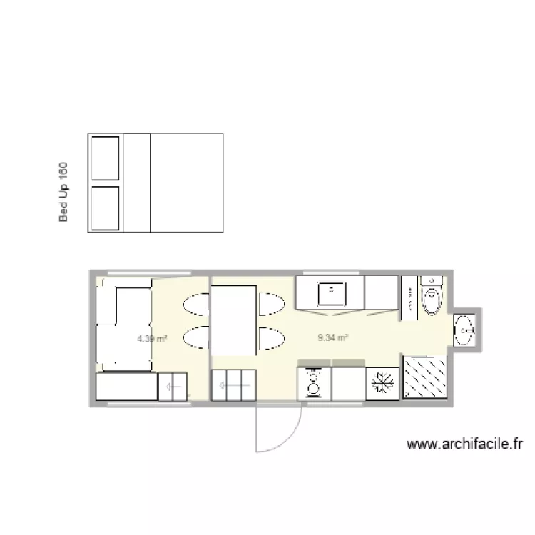 Tiny 2 jour. Plan de 