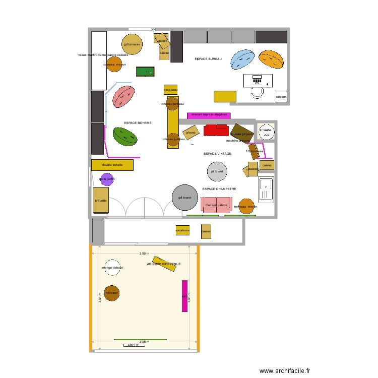 atelier. Plan de 0 pièce et 0 m2