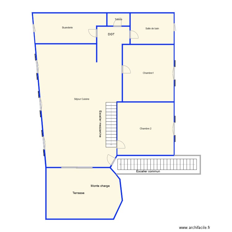 Secci 2 eme. Plan de 0 pièce et 0 m2