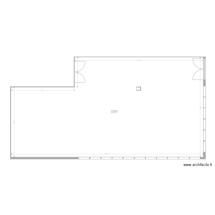 Senlis-A. Plan de 1 pièce et 154 m2