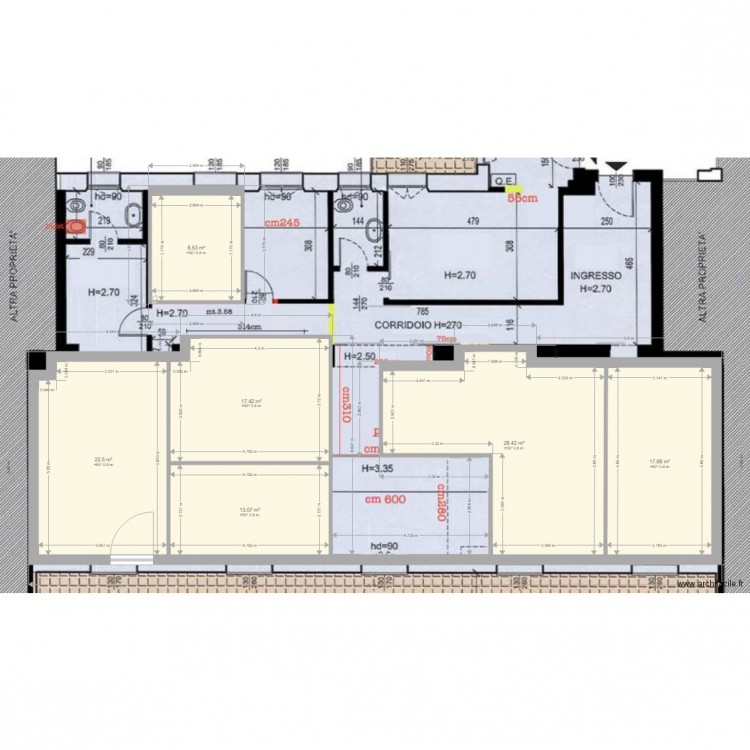 monte. Plan de 0 pièce et 0 m2