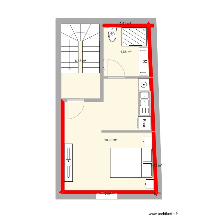 CHINON ETAGE 1/2. Plan de 0 pièce et 0 m2
