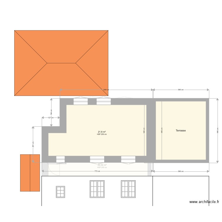 PLAN FACADE. Plan de 0 pièce et 0 m2