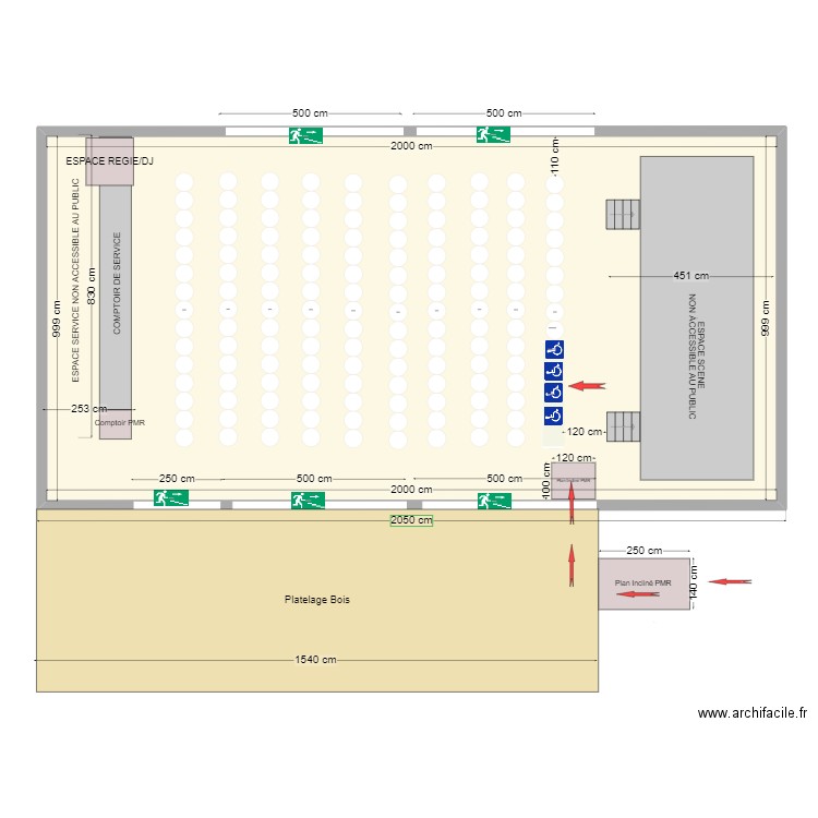 CHAPITEAU MONT PLAGE  ACESS II. Plan de 1 pièce et 200 m2