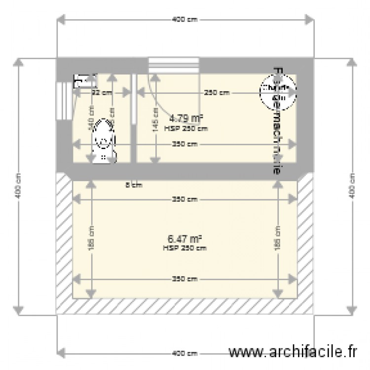 pool house vide. Plan de 0 pièce et 0 m2