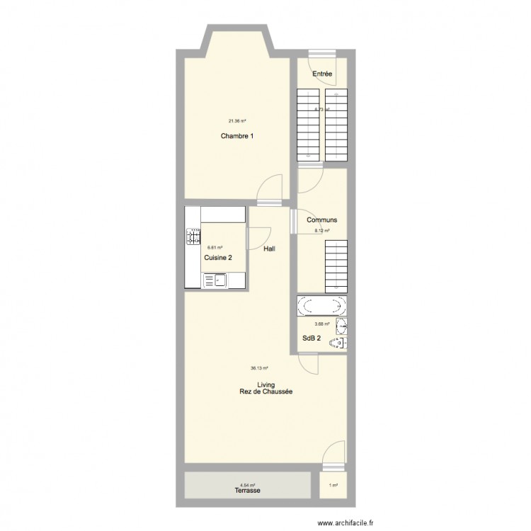 Marie José Rez int. Plan de 0 pièce et 0 m2