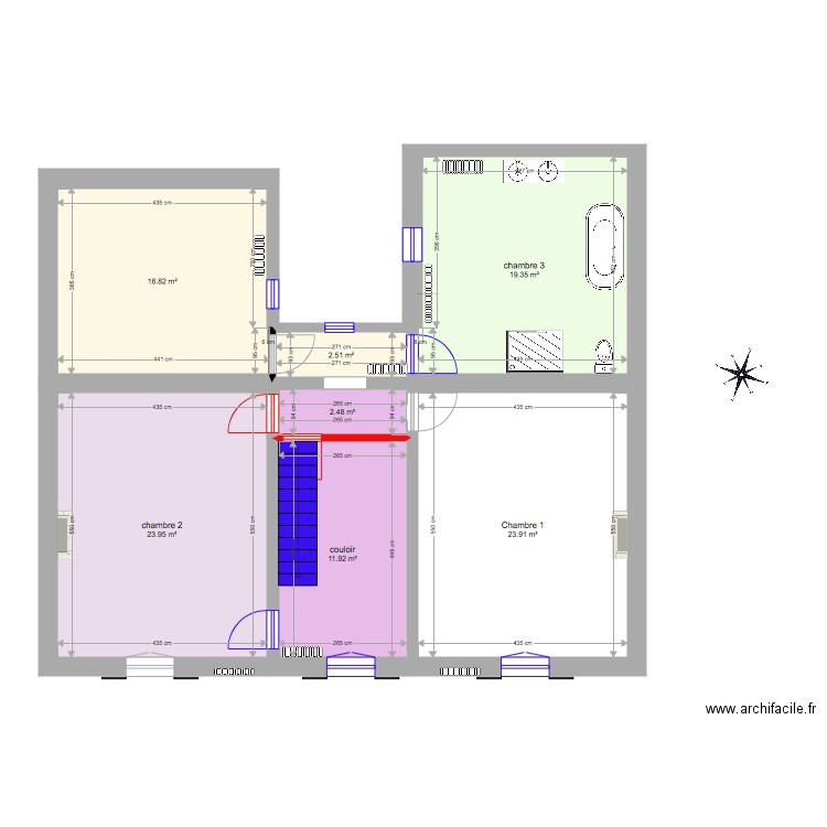 salle de bain. Plan de 0 pièce et 0 m2