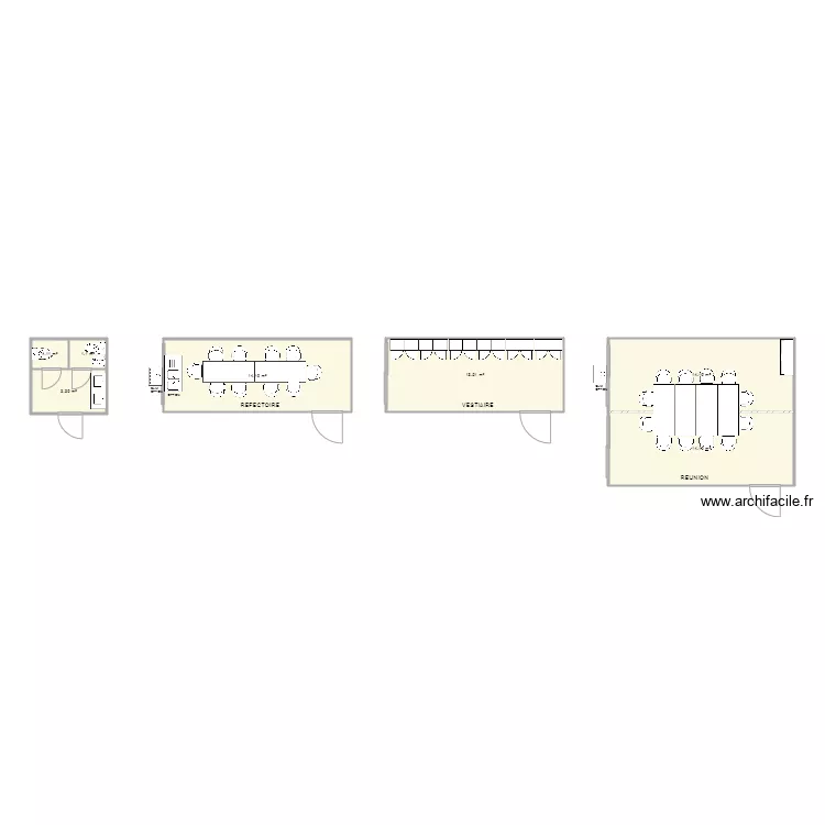 BERTONI CHANTIER MUGIER. Plan de 