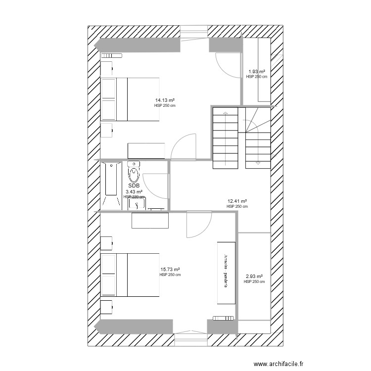 PLAN AMENAGEMENT SABOUL LOT 1. Plan de 0 pièce et 0 m2