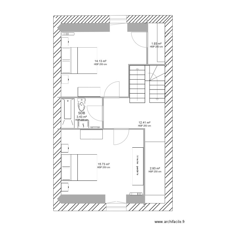 PLAN AMENAGEMENT SABOUL LOT 1. Plan de 0 pièce et 0 m2