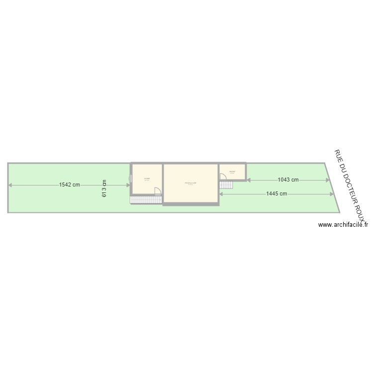 AGRANDISSEMENT CUISINE 2 0. Plan de 4 pièces et 244 m2