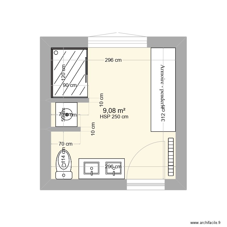 Salle_de_bain_v001. Plan de 0 pièce et 0 m2