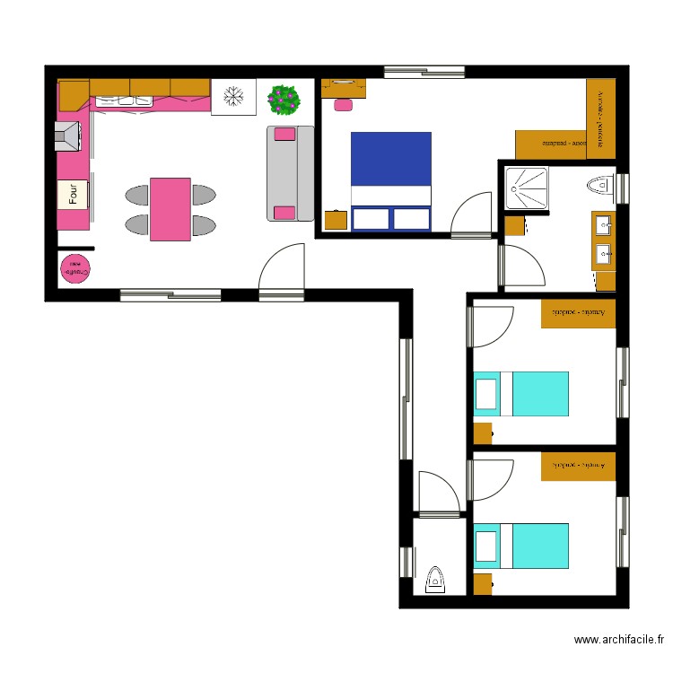 maison L. Plan de 0 pièce et 0 m2