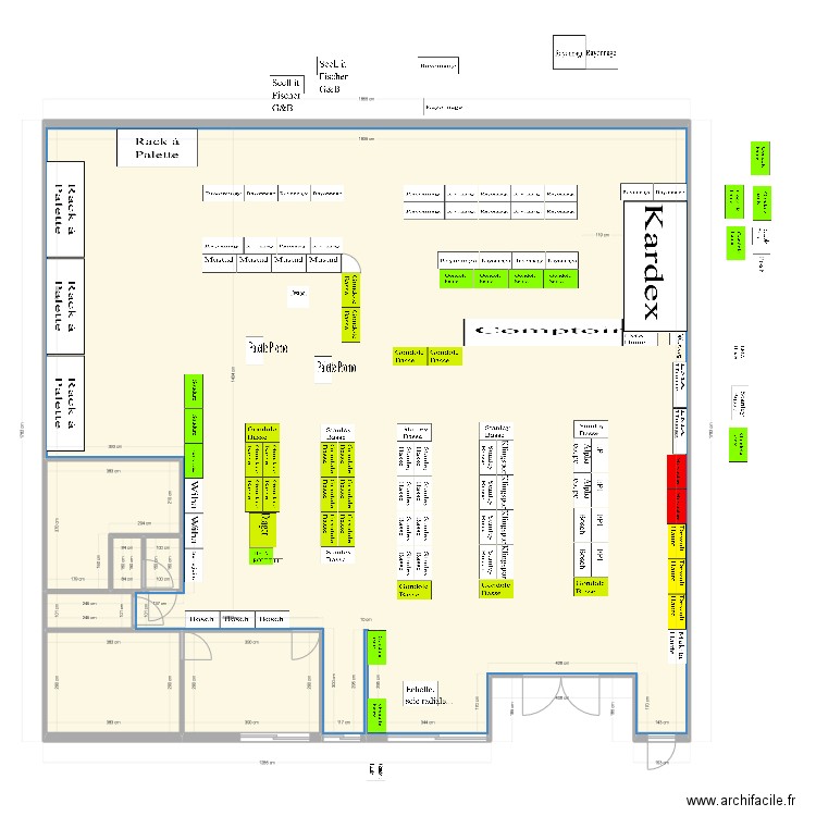 Rivery après V3. Plan de 7 pièces et 307 m2