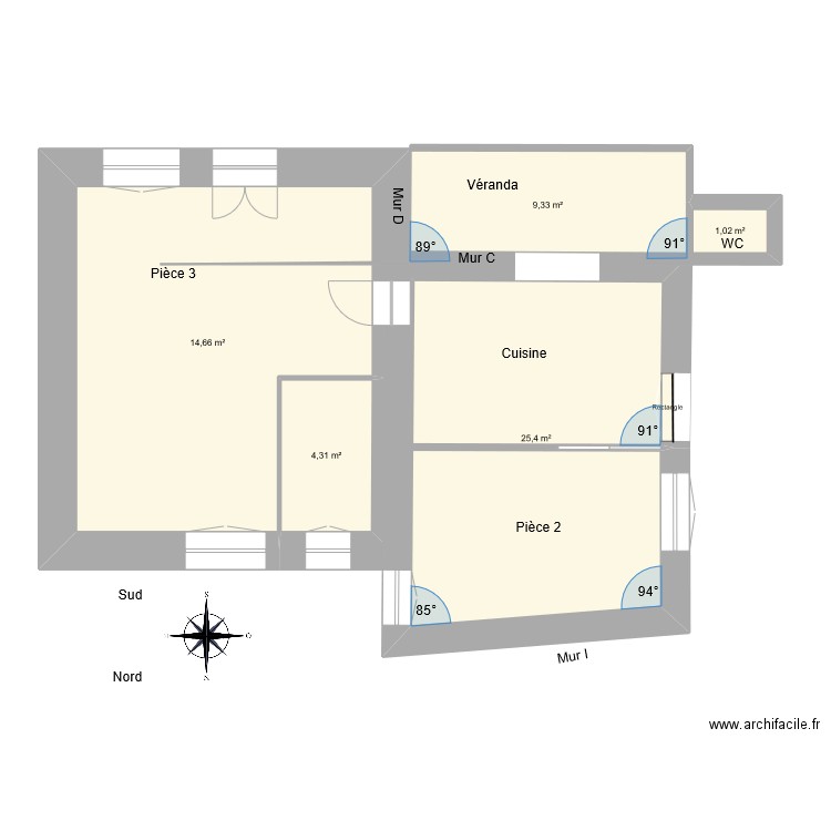 2022 09 La Croix Grand-Fougeray base. Plan de 0 pièce et 0 m2