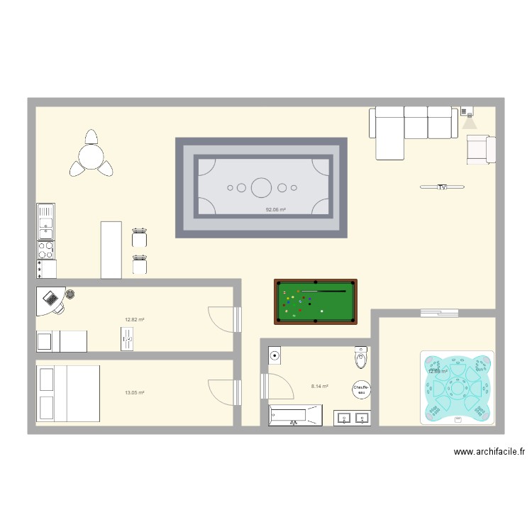 plan espagnol. Plan de 0 pièce et 0 m2