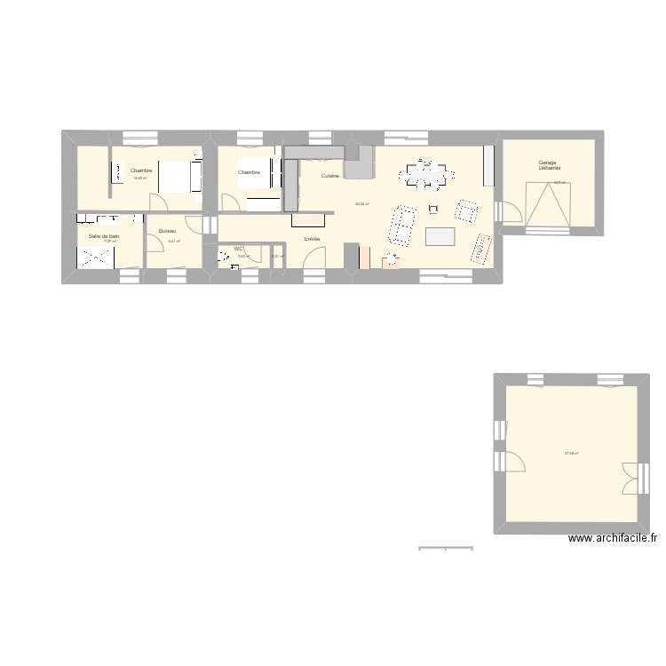 Vergne 10 avec cuisine nov22. Plan de 0 pièce et 0 m2