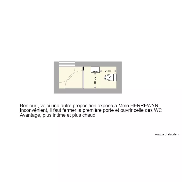 HERREWYN WC. Plan de 