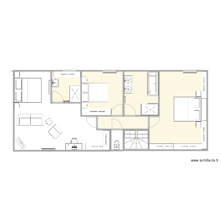 VM ETAGE  17 MARS RADIATEURS ETAGE. Plan de 0 pièce et 0 m2