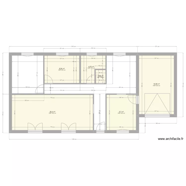 PLAN INITIAL ILES GRANDE. Plan de 