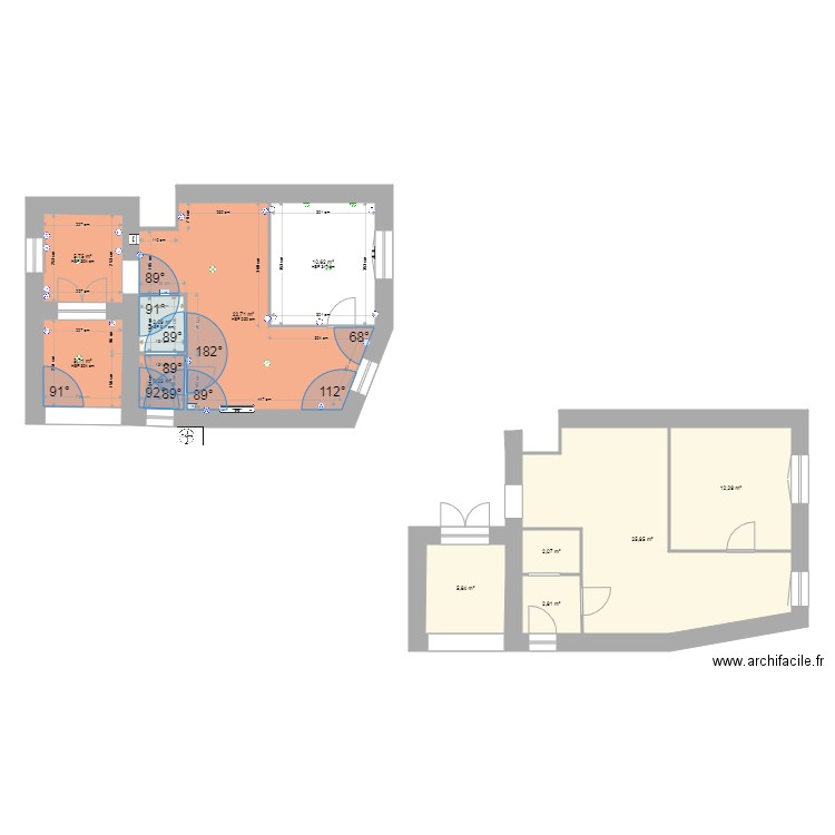 CANNES2 E. Plan de 11 pièces et 98 m2