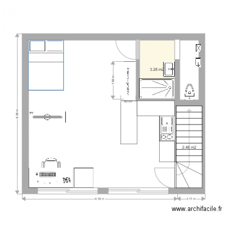 Studio Maison. Plan de 0 pièce et 0 m2