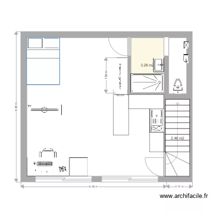 Studio Maison. Plan de 