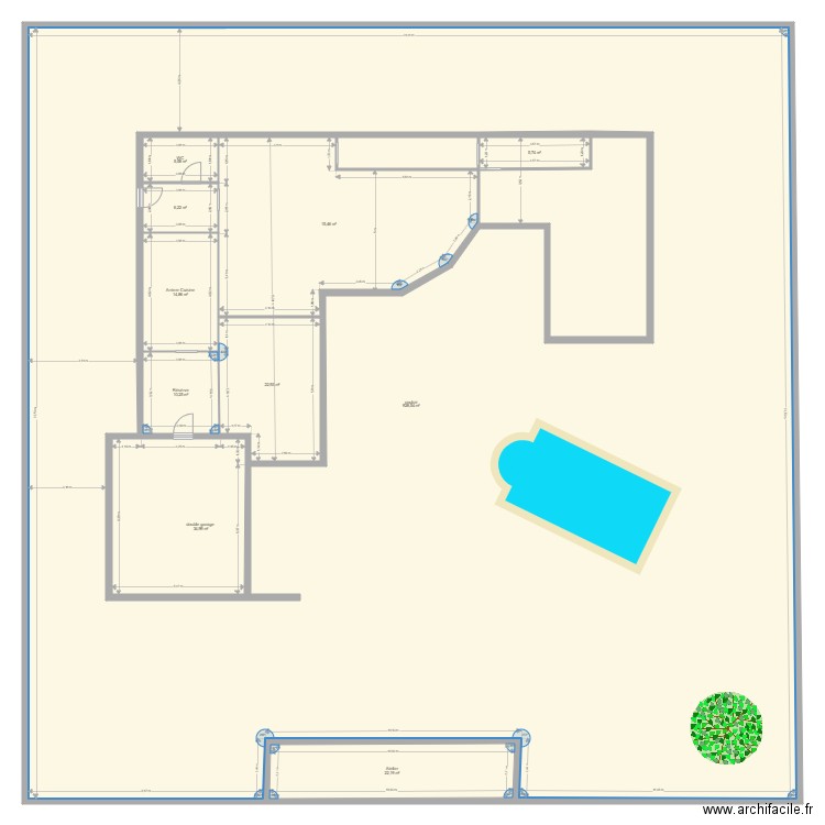 projet maison 2022 michel 2. Plan de 10 pièces et 1155 m2