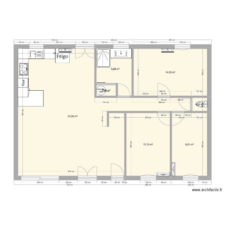 Maison Nath base 4. Plan de 7 pièces et 94 m2