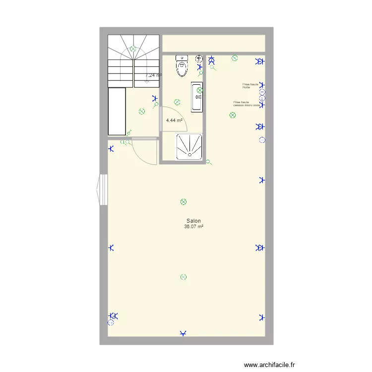 Plan studio etage elec. Plan de 