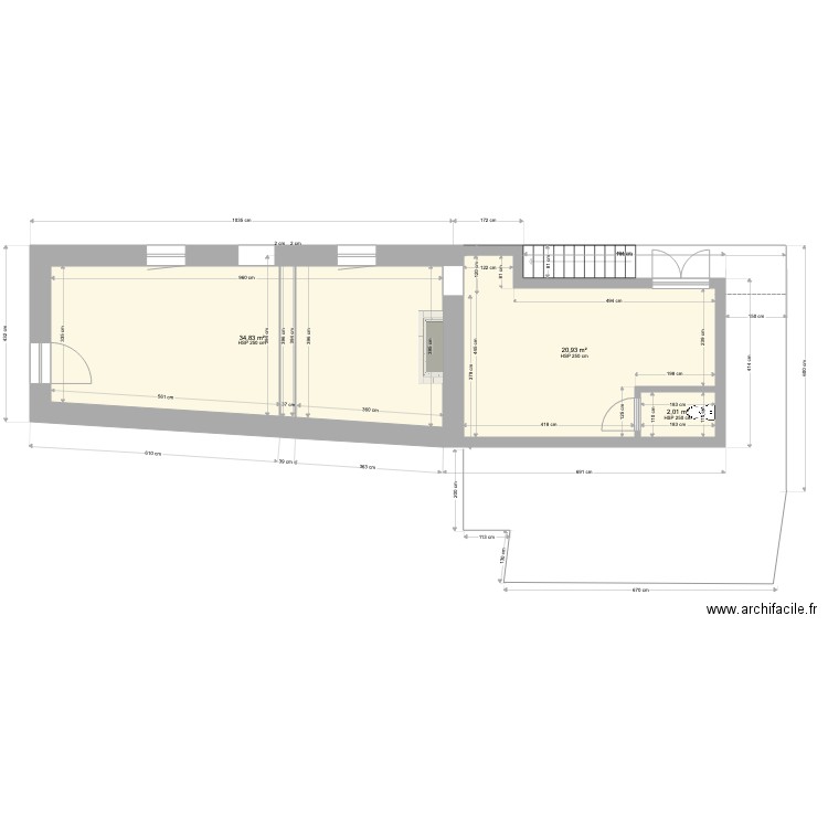 OFFICE TOURISME LFF futur. Plan de 10 pièces et 133 m2