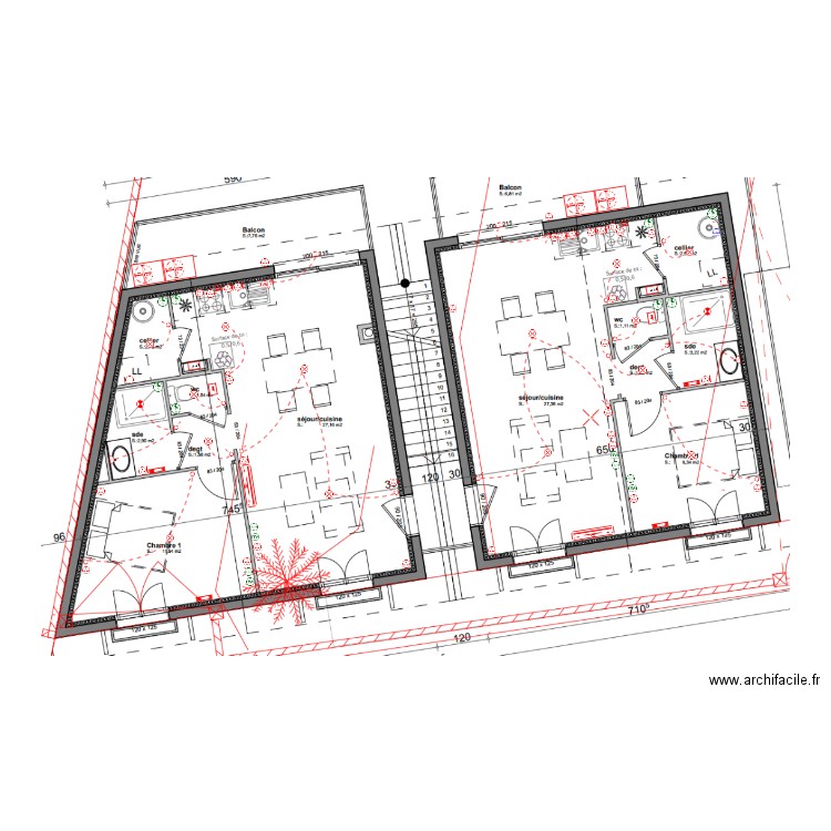 SAS BLUE  LOT 5 ET 6. Plan de 0 pièce et 0 m2