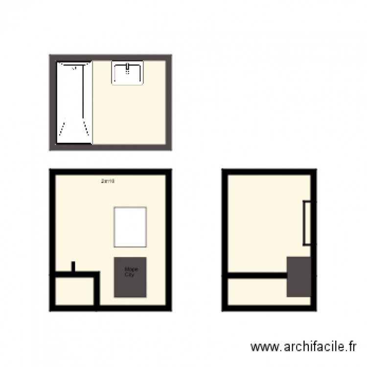 Salle de bain B 1 2 VandenBergh. Plan de 0 pièce et 0 m2