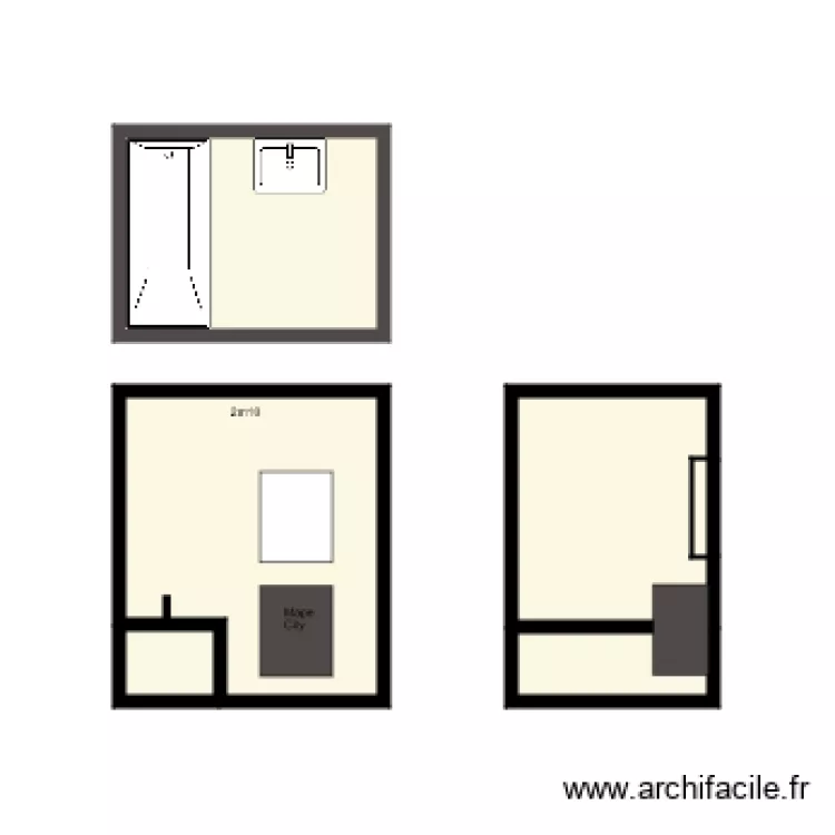 Salle de bain B 1 2 VandenBergh. Plan de 