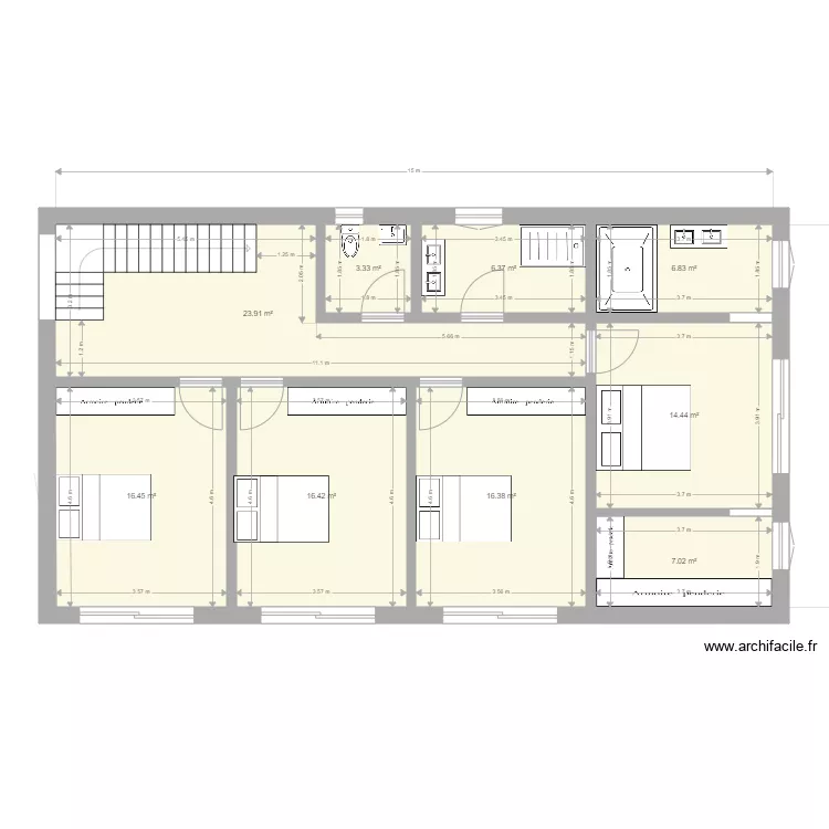 plan 790x1500 test. Plan de 