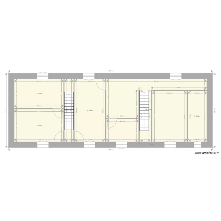 &eacute;eme &eacute;tage Gleiz&eacute;. Plan de 