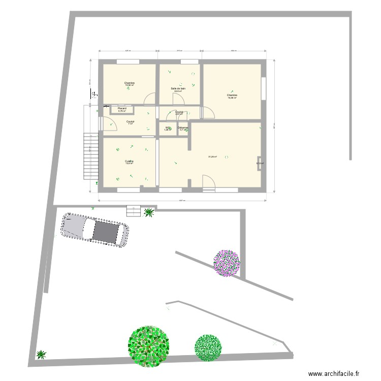 Appart étage Huy. Plan de 0 pièce et 0 m2