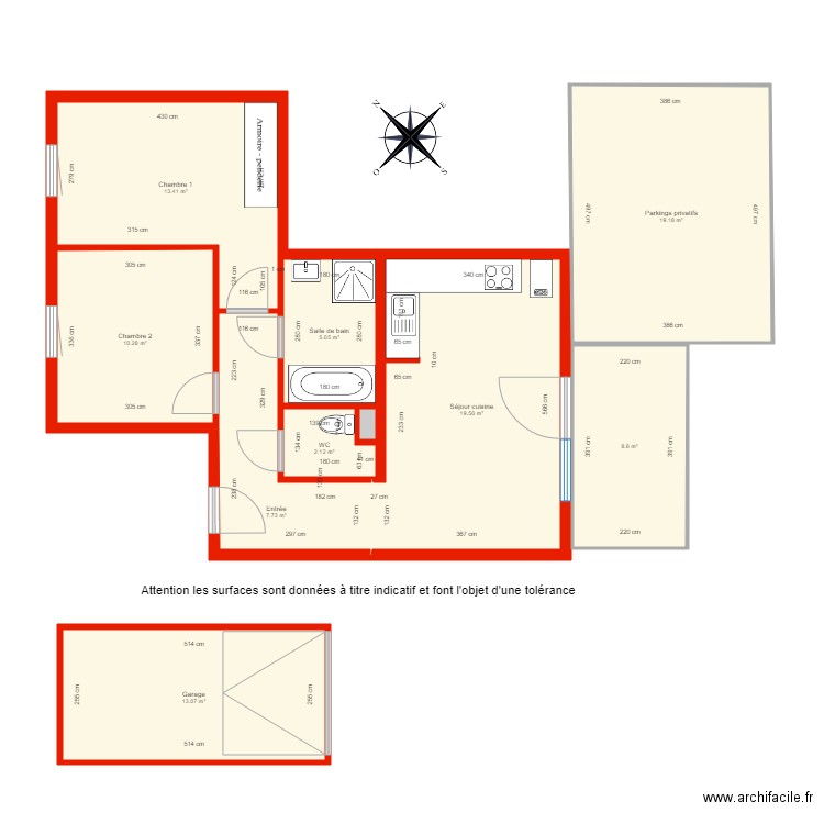 BI 3137 côté. Plan de 0 pièce et 0 m2