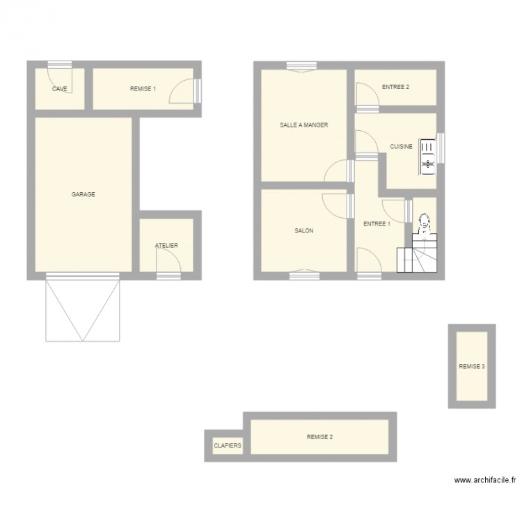 CHAFFRAY RDC. Plan de 0 pièce et 0 m2